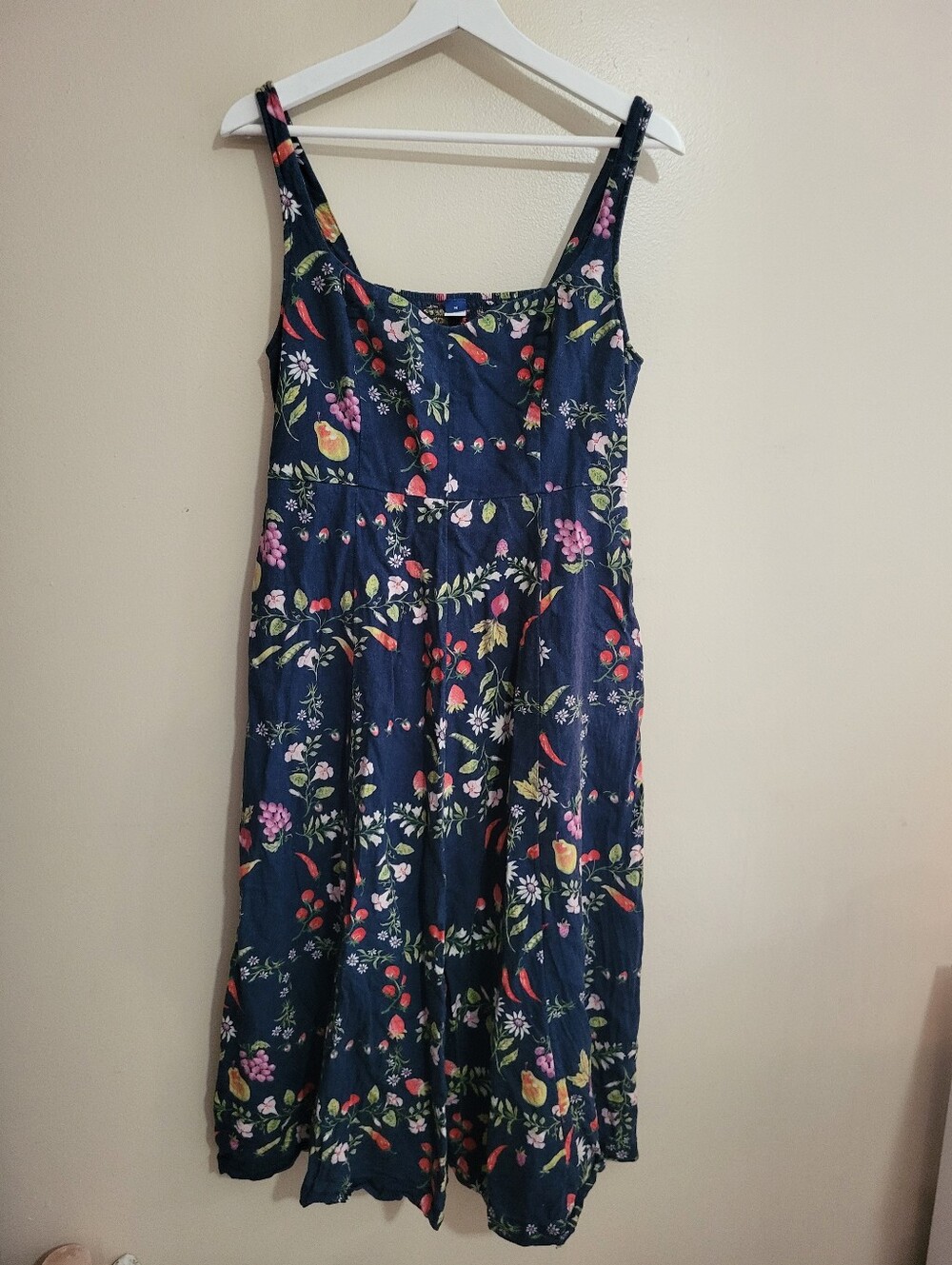 Old Navy Garden Print Midi Dress Medium